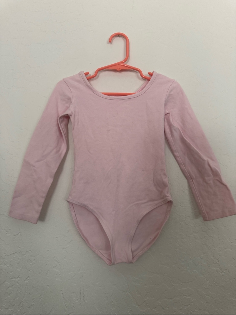 Danskin Now Light Pink Long-Sleeve One-Piece Leotard